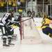 Wolverines center Cristoval Nieves raises his fist after scoring the Wolverines third goal of the fame during the third period of their game against the Spartans at Yost Ice Arena Friday Feb. 1st.
Courtney Sacco I AnnArbor.com   